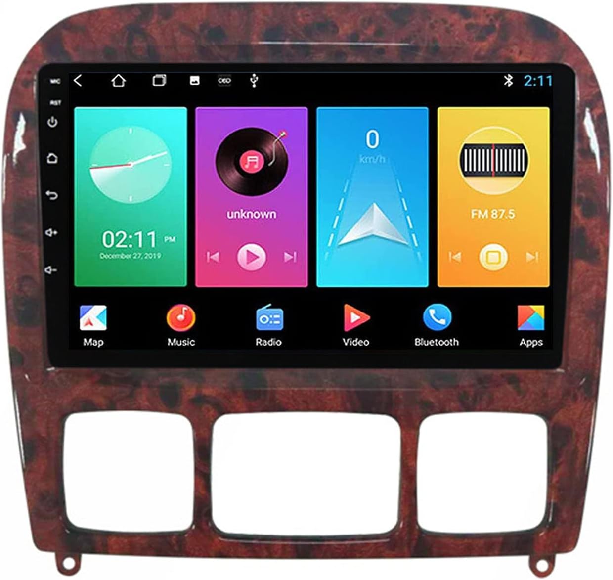 PLOKM Radio Coche Táctil Autorradio Navegación del Coche Android 10 para Mercedes Benz S Class W220 S280 S320 S350 S400 S430 S500 S600 7 con Dab WLAN Carplay WiFi Bluetooth FM USB DSP RDS