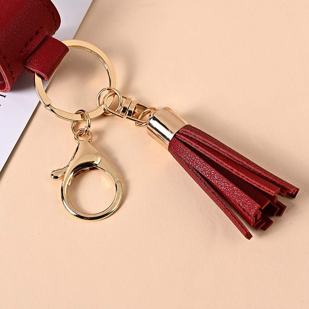 Empty Travel Bottle Keychain 30ml Squeeze Bottle Refillable Containers for Toiletry Shampoo Yellow