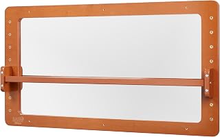 Back2School Express Balance & Coordination Wall Mirror with Bar, Baby Essentials, Dark Walnut