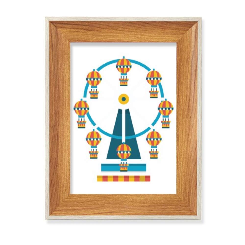 Cadre photo bois de bureau grand roue idée cadeau déco anniversaire