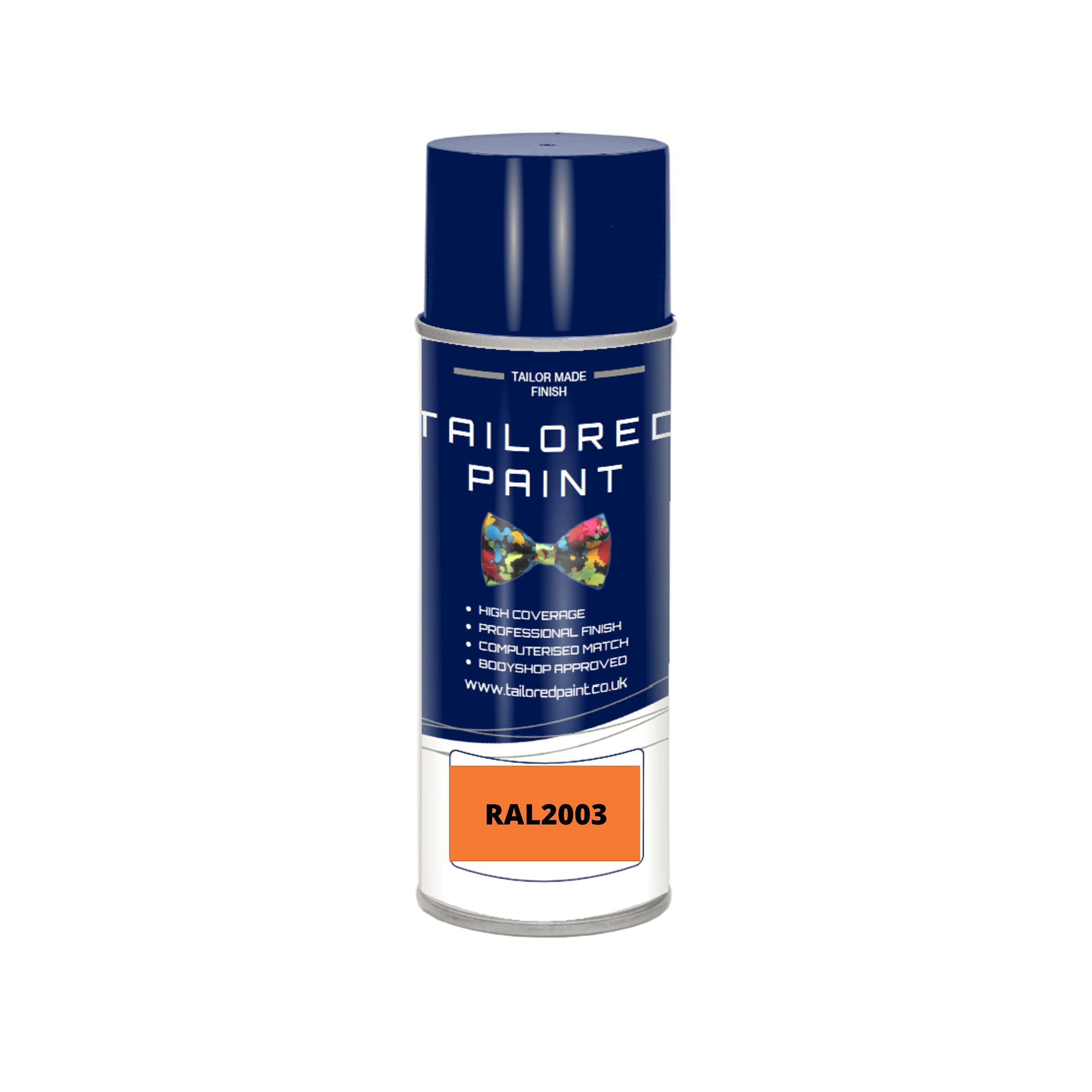 RAL 2003 Pastel Orange Gloss Enamel Aerosol Paint Can Paint For Wood, Metal, Plastic, PVC, UPVC, Fascia Boards - Indoor & Outdoor
