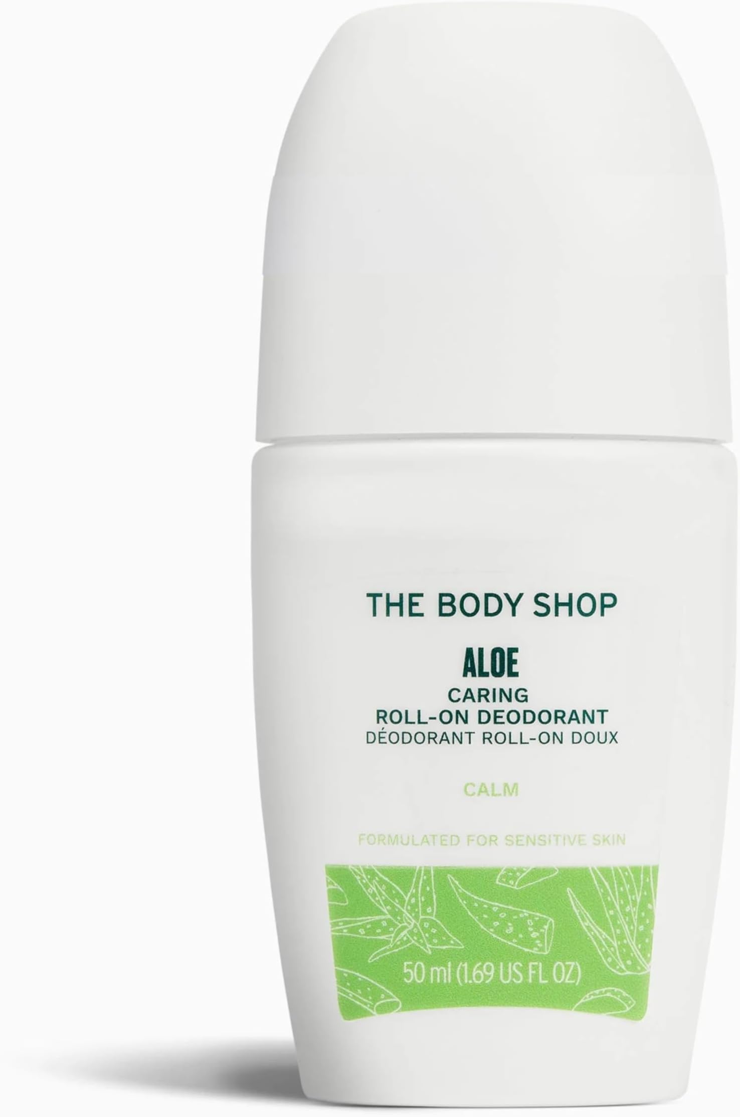 THE BODY SHOP Aloe Roll-On Deodorant, Caring Formula, 50 ML