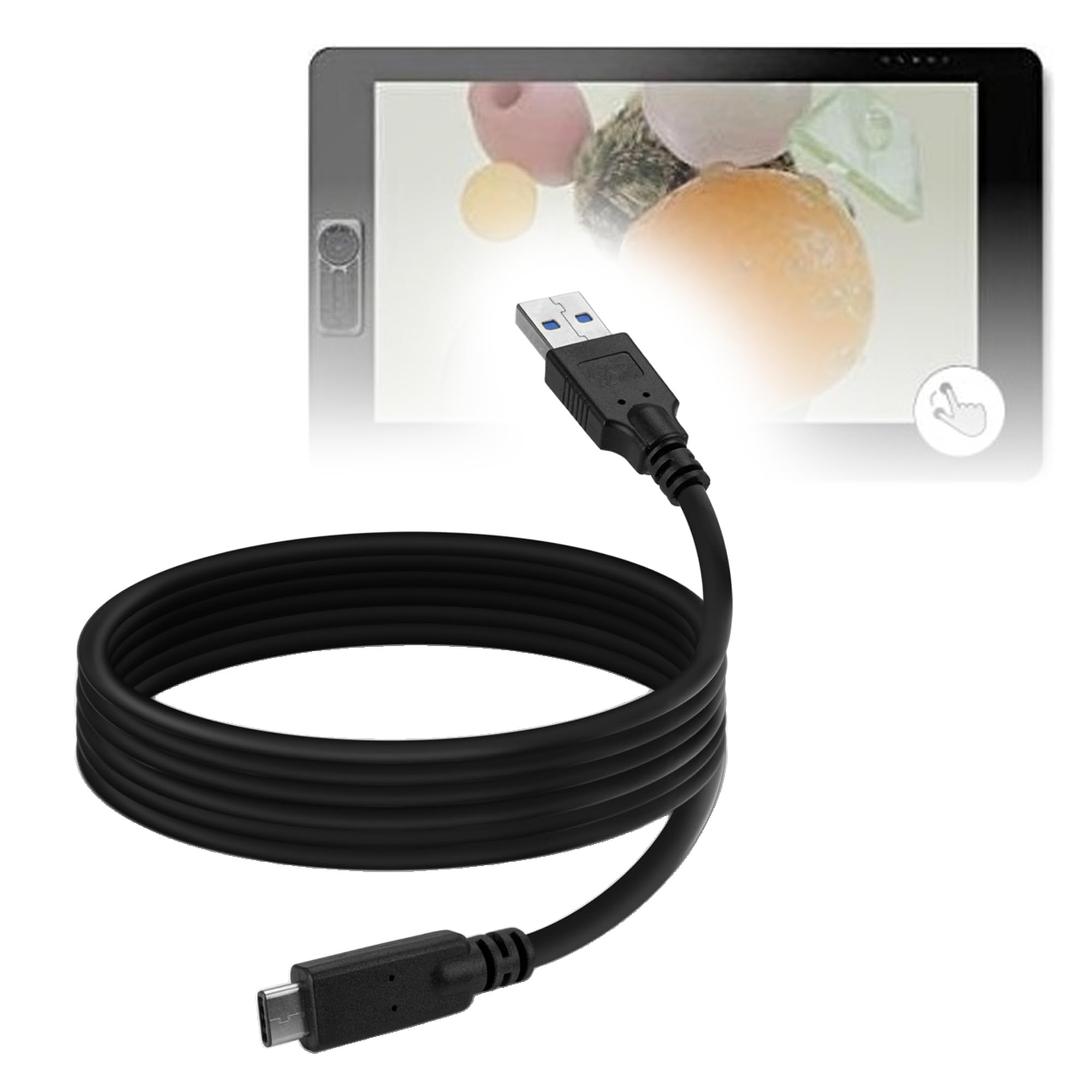 CELLONIC Cavo USB 2.0 Compatibile Tablet ODYS (Next, Ieos Quad, Xpress, Space) – 1 Metro, Ricarica 1A E Trasferimento Dati, Nero