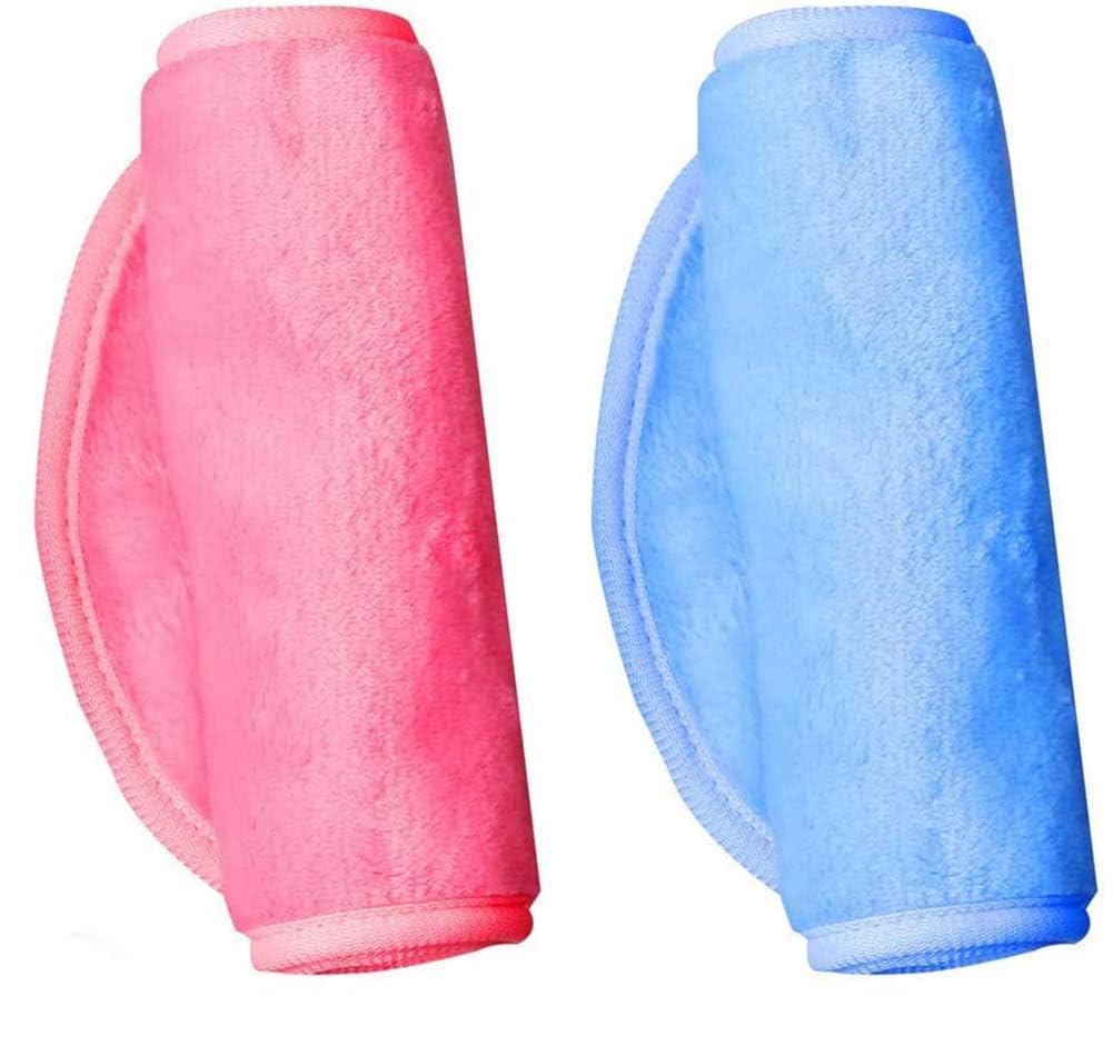 KhaznaMake Up Remover Cloth, Reusable Remover Wipes Face Drying Towels Chemical Free Eco-friendly Sensitive Skin Ideal for Girl Friends, 2pcs (40 * 17cm)