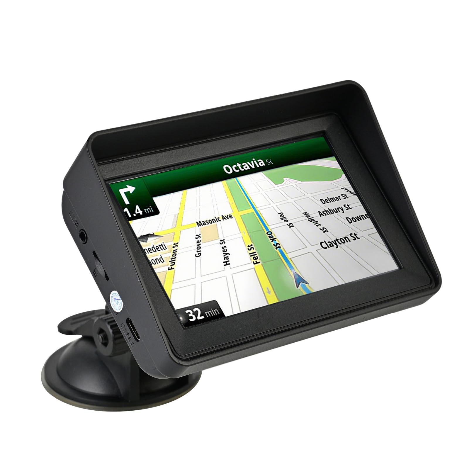 5 Inch Sat Nav for Car Truck HGV Lorry, 2025 UK & Europe Maps GPS Navigation with Lifetime Free Updates, HD Touchscreen, Speed Camera Alerts, Postcode Search, Voice Guidance, POIs