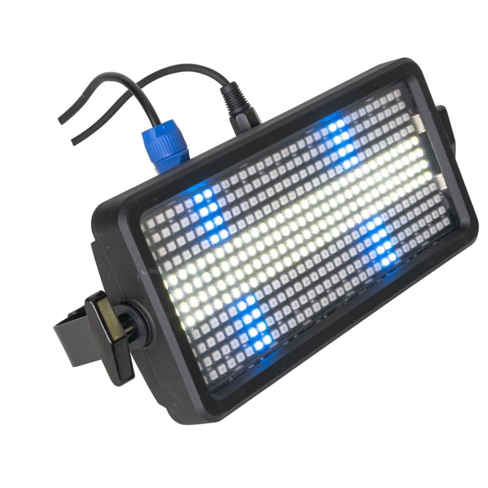 IBIZA Flash stroboscopique LED RGBW - Effet stroboscopique - Lumière disco - Effet DMX