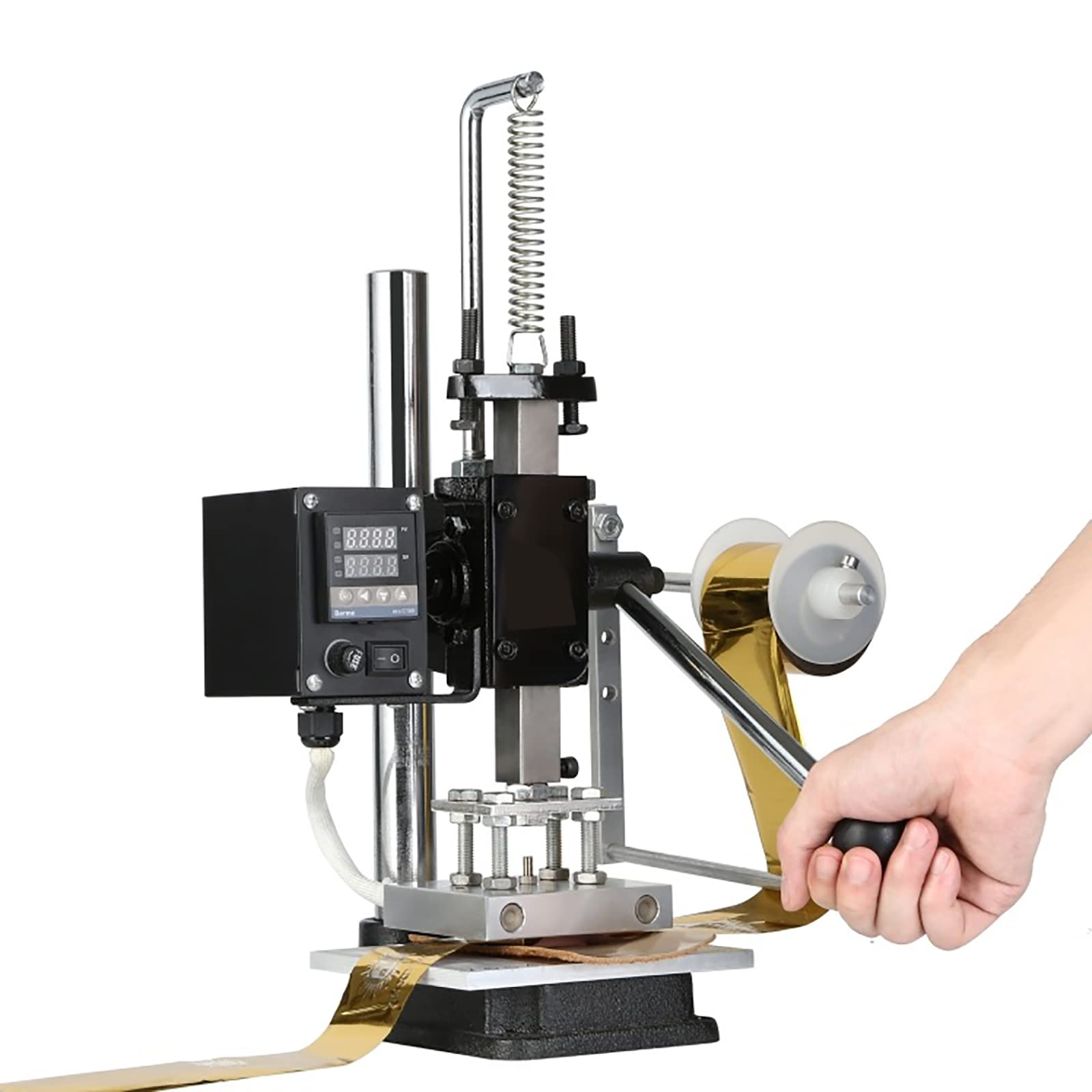 Machine de gaufrage numérique et dorure de précision pour cuir et bois noble