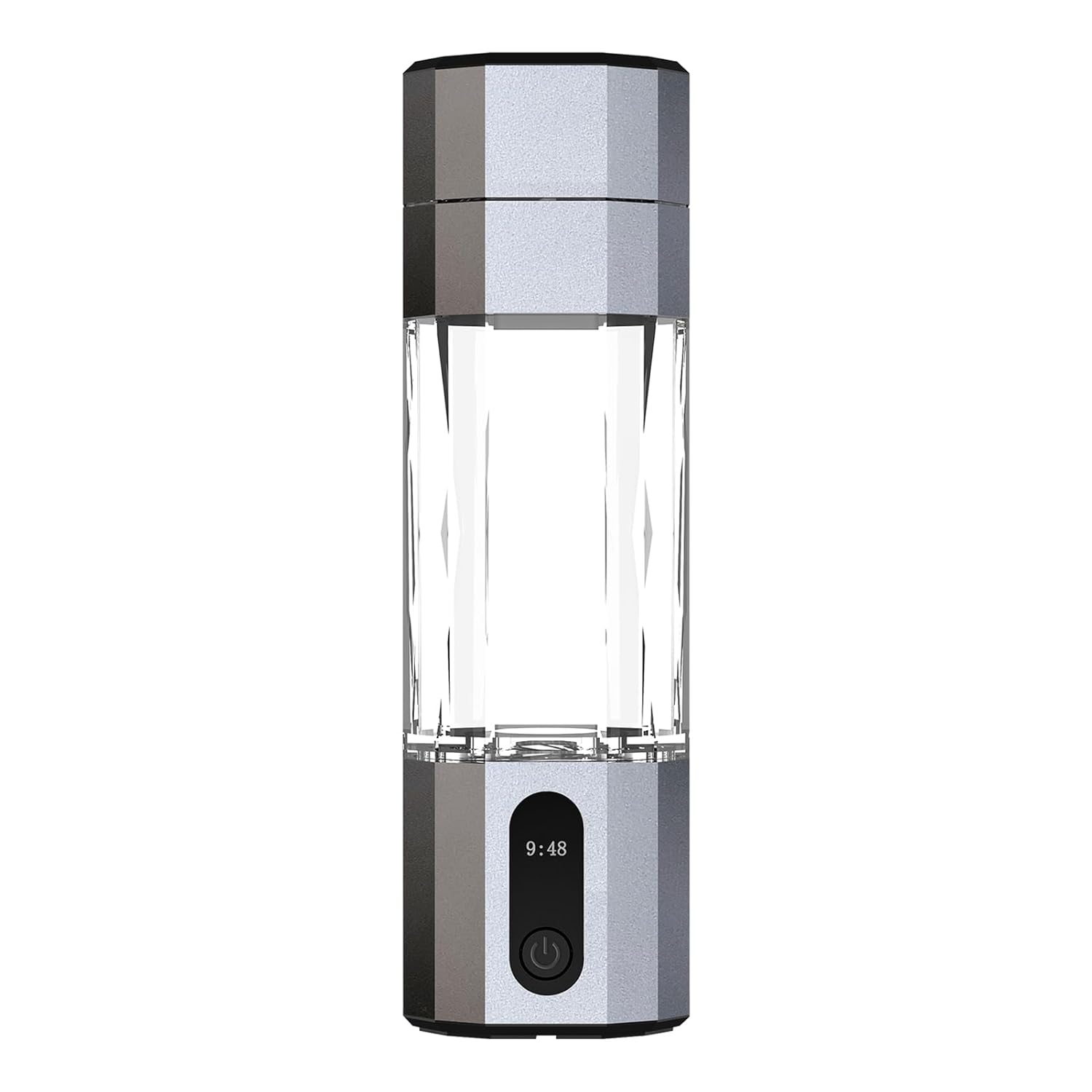 208ml Hydrogen Water Bottle Generator 6000-8000 PPB Portable Hydrogen Water Ionizer Machine with PEM Technology (Grey)