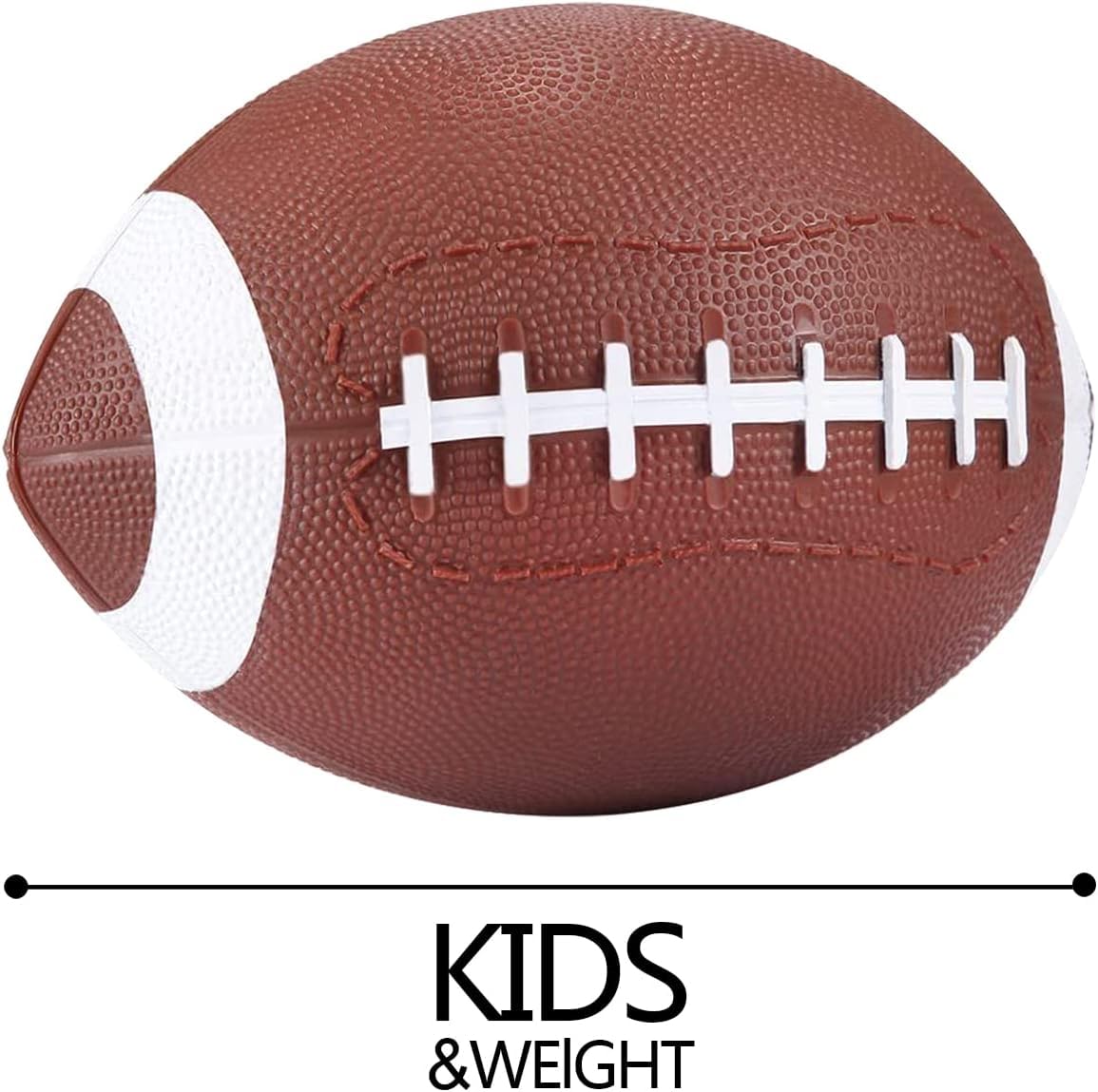 YAPASPT 2 Pack Kids Footballs,American Footballs 7.5" Ball for Kids,Mini Handheld, Bouncy and Soft Water Beach Ball - Come Deflated - Image 7