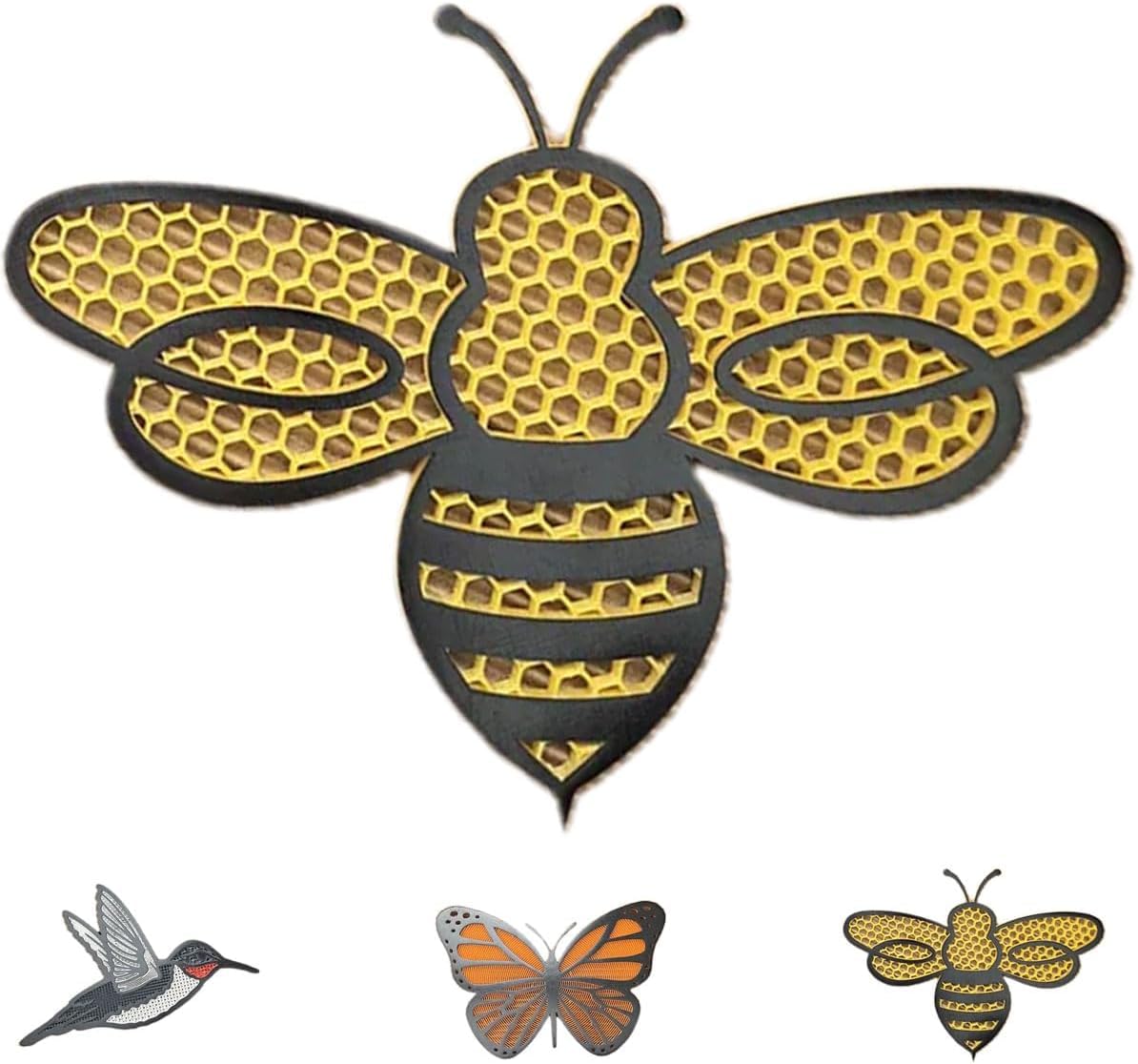 Bee Shaped Floating Pollinator Island, Bee Floating Island,Round Butterfly Water Container, Floating Waterer Pollinator Water Feeding Tool, for Outdoor Garden DéCor Thirsty Pollinators,Bee