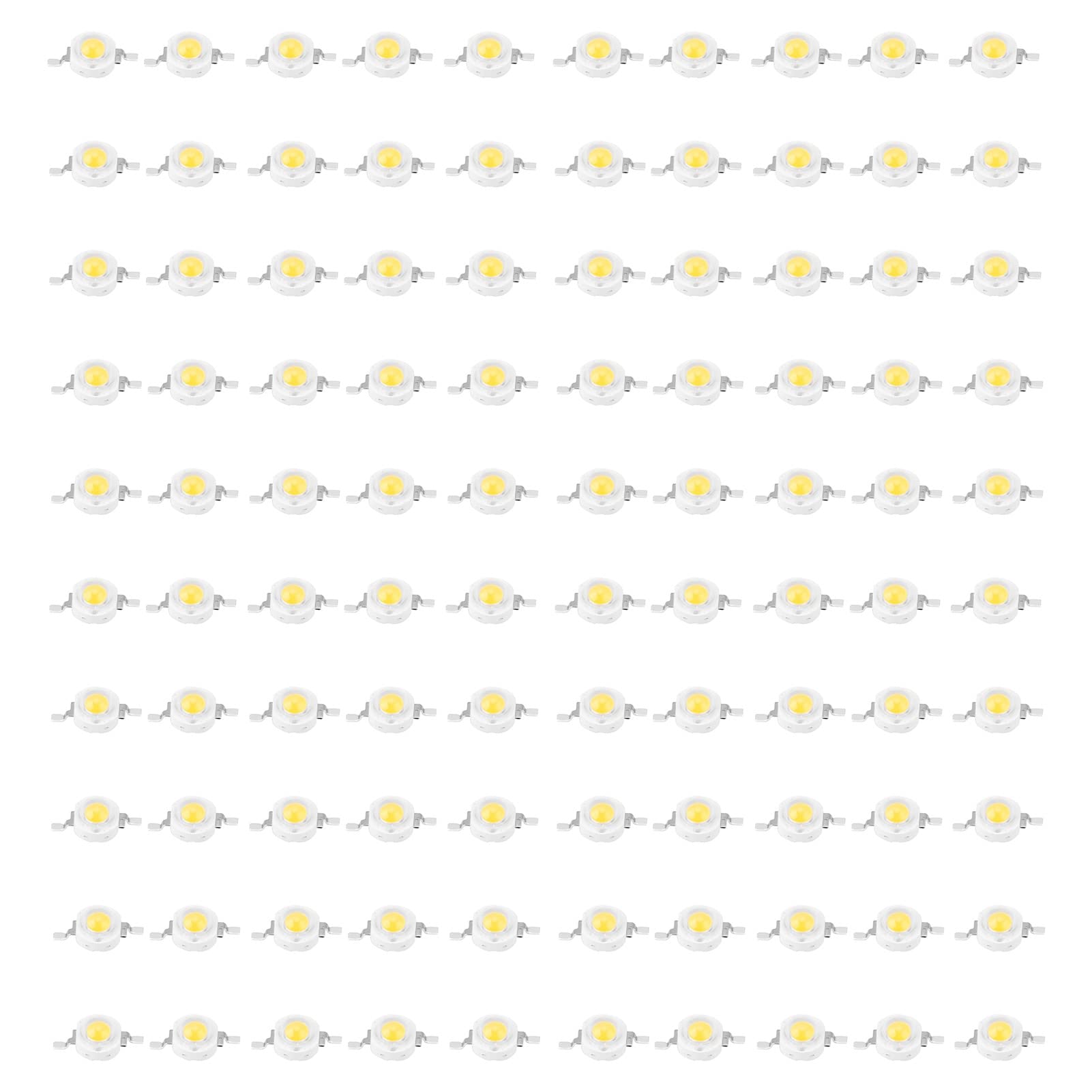 Gavigain 1W High Power LED Beads,Light Emitting Diode Chips SMD for DIY Lighting Fixtures(Warm White 3000K)