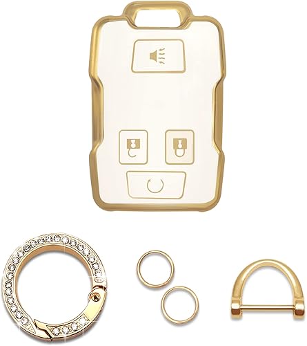 Funda para llavero de TPU suave, protector para llave de automóvil para accesorios compatibles con Chevy Chevrolet Colorado Silverado Silverado disponible en Yaxa Peru