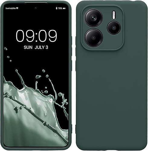 Vista 692 de kwmobile Funda compatible con Xiaomi Redmi Note 11 / Note 11S - Funda protectora de silicona TPU suave y delgada - Azul Báltico Azul (Baltic Blue)