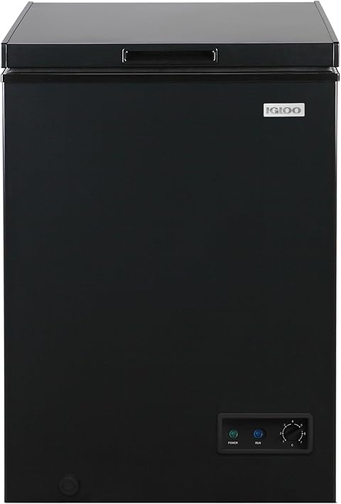 Igloo ICF35BK6AD1 3.5 cu ft Compact Freezer Black