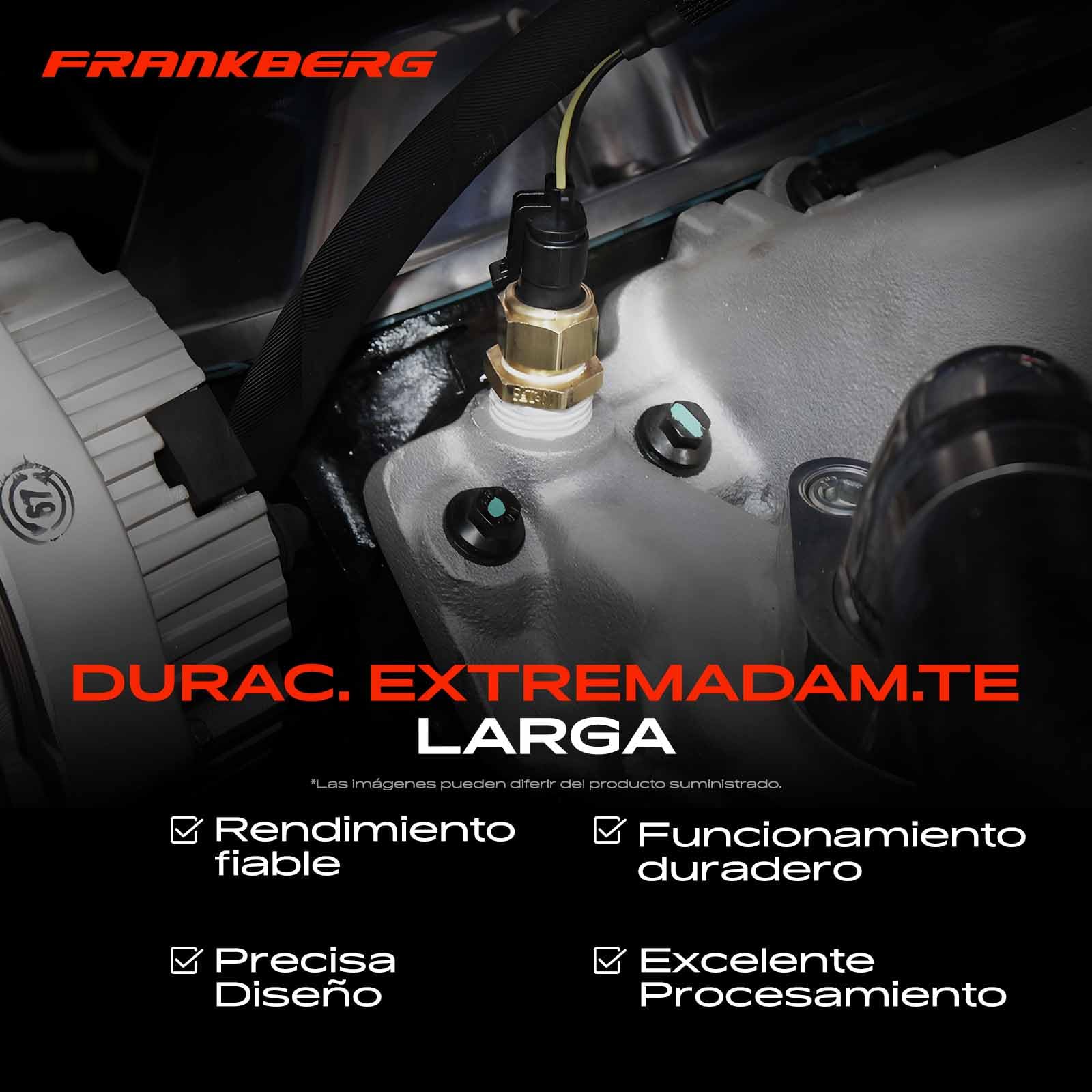 Frankberg Sensor de presión de combustible 3 Polos 499000-6100 | Compatible con: Cabstar F24M F24W, Navara D22, Pathfinder III R51