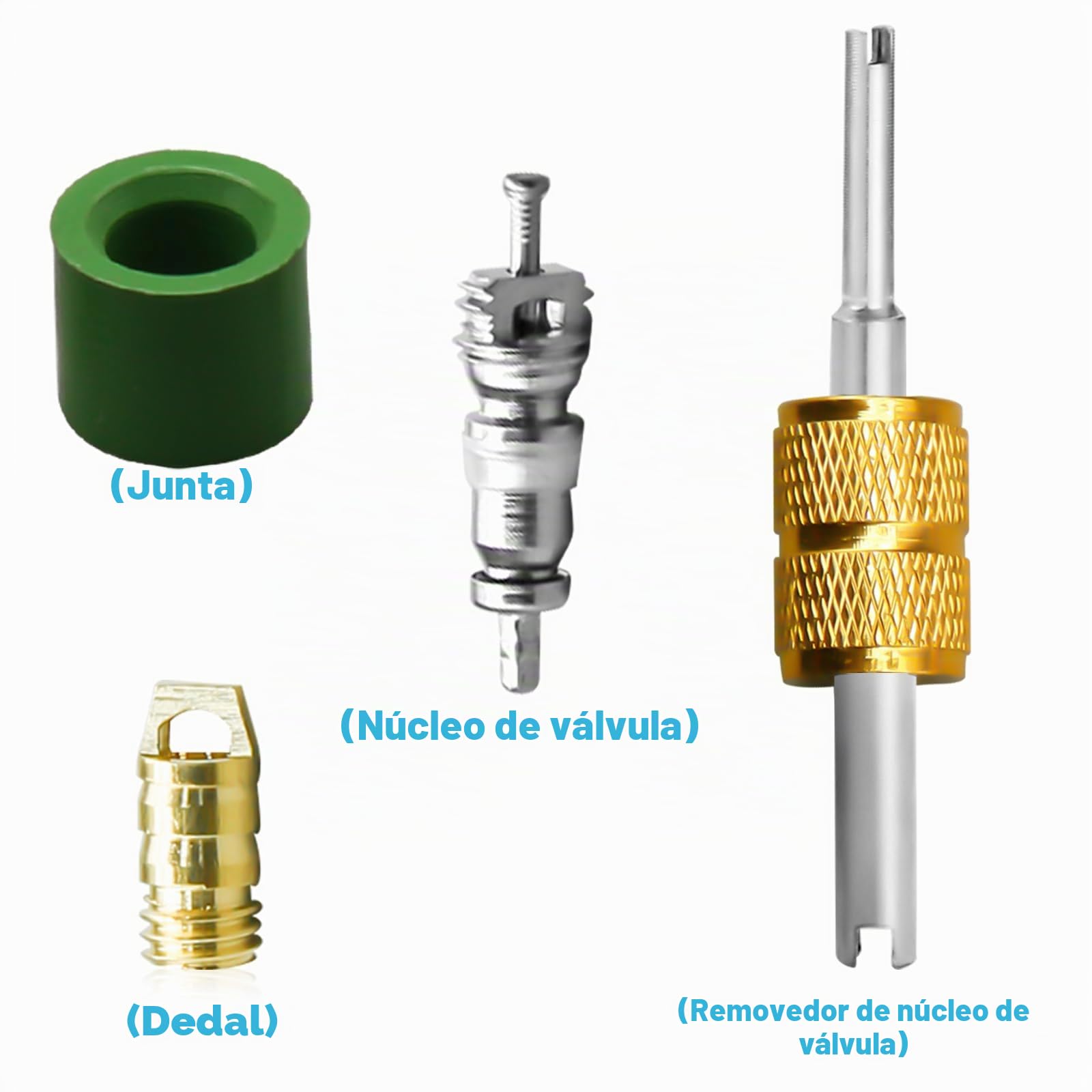 Kit adaptador R410A, adaptador mini split de 5/16 a 1/4, adaptador de tubería de refrigerante R410A, extractor de núcleo de válvula, bomba de vacío mini split, refrigerante 410A para acondicionador