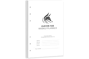 Clever Fox Weekly Planner Binder Refills - A5 Undated Planner for Work & Life Organization