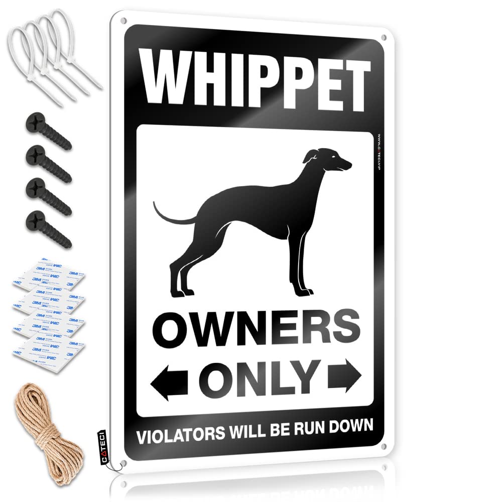 KRAZMURONGD Mens Room Sign Whippet Parking Only Tin Sign Funny Home Sign Funny Sogns(30X40CM)