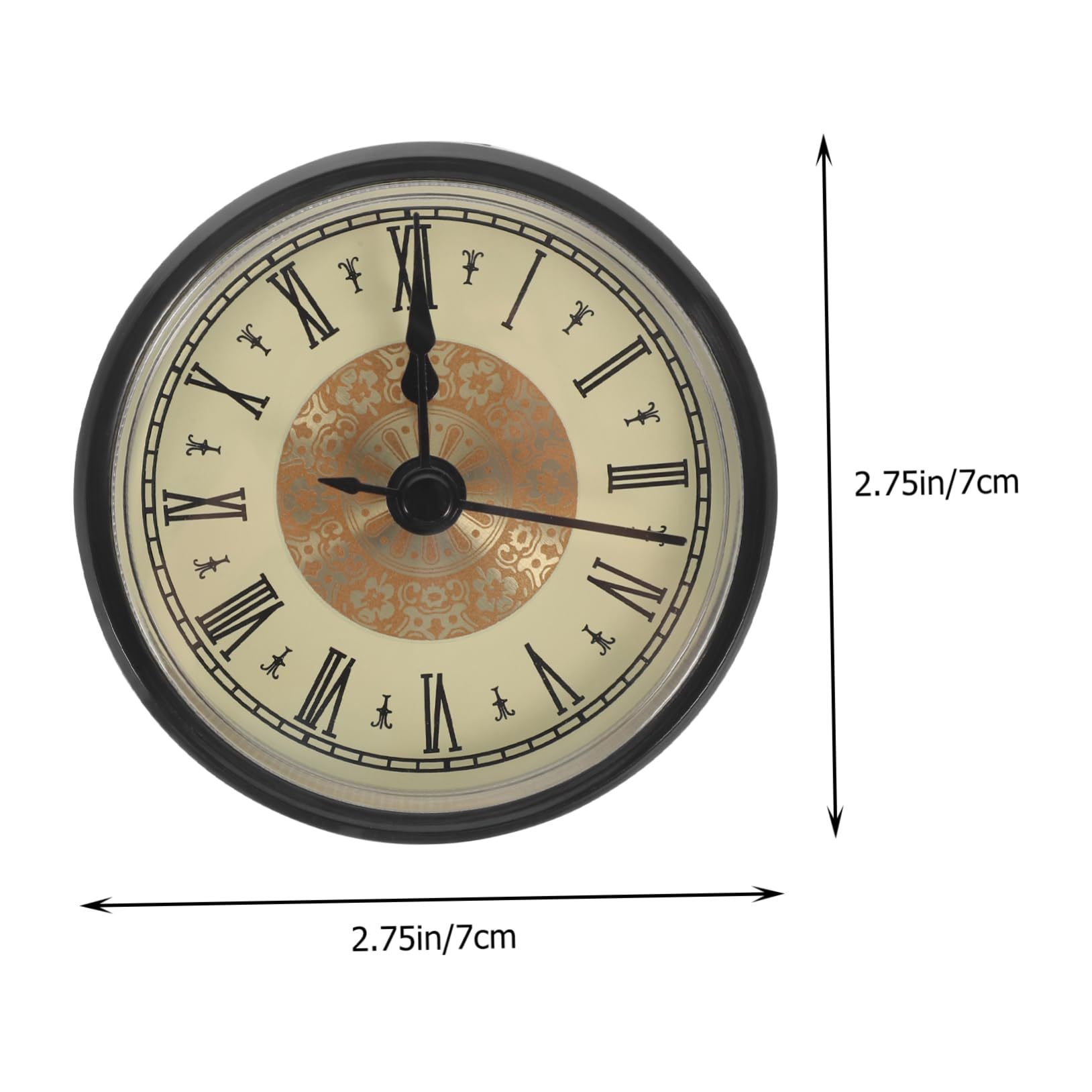MAGICLULU 5 Stück Vintage DIY Uhrwerk mit Romanischen Ziffern Inlaid Clock Head Präzise Zeitmessung für Selbstgemachte Langlebig