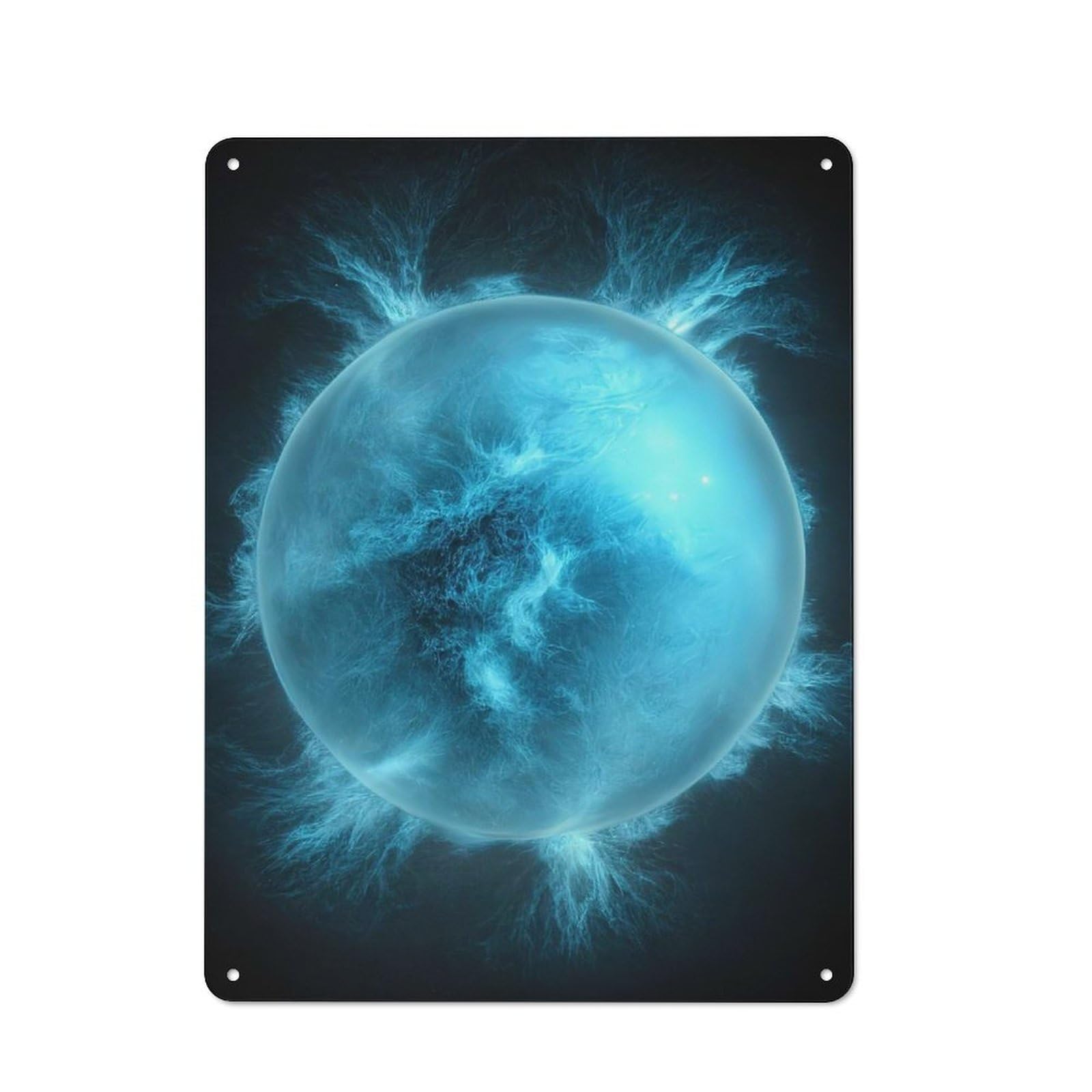 Junmoney Cosmos Universe 7 Tin Wall Plaque 40X30cm With For Workshop Wall, Suited To Makers And Diy Enthusiasts