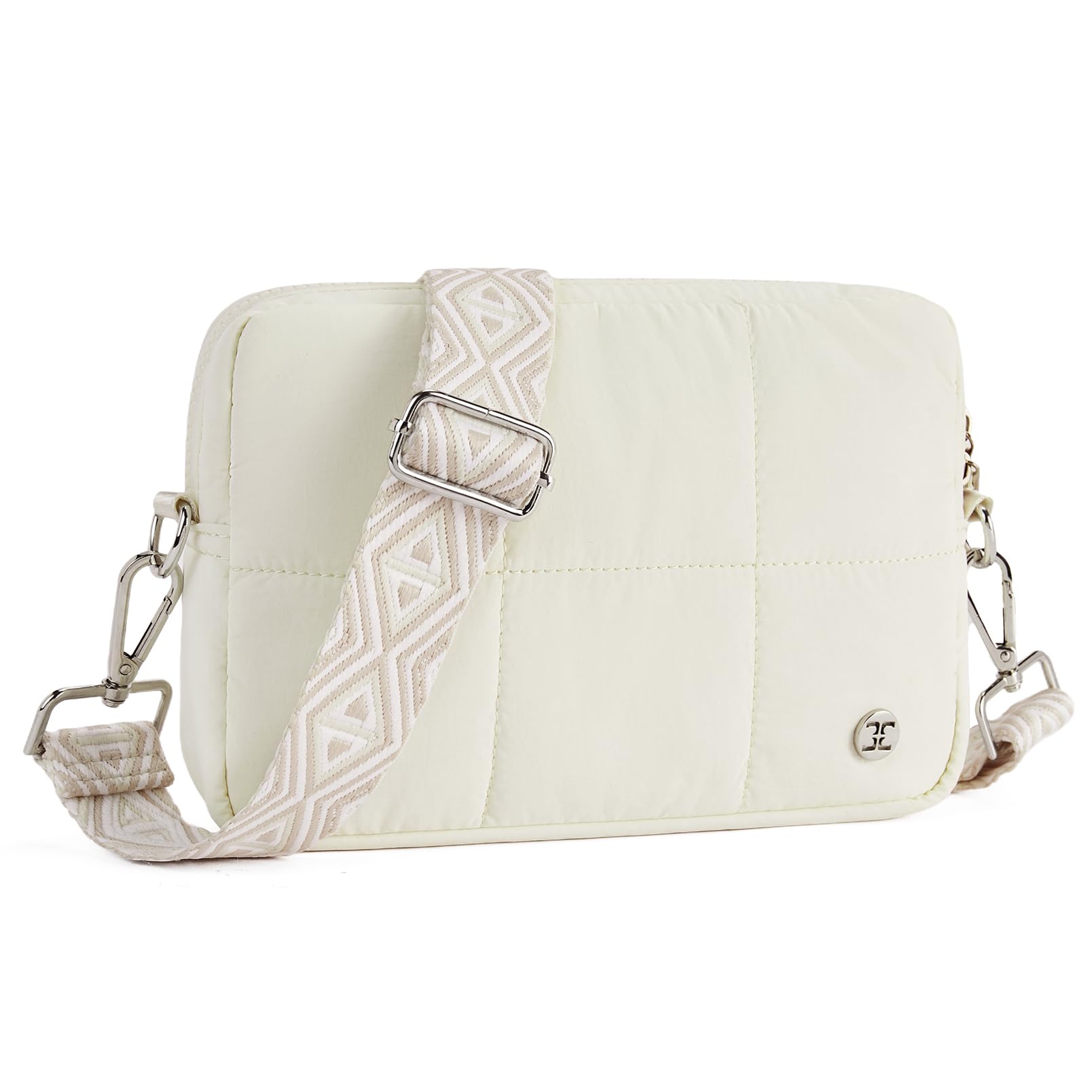 Crossbody Bags for Women Crossbody Purse with Guitar Strap Lightweight Puffer Shoulder Bag for Travel