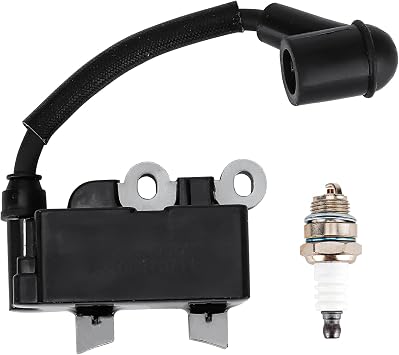 Ignition Coil 291337001 with Spark Plug for Ryobi RY251PH RY252CS RY253SS 25cc String Trimmers, RY254BC 25.4cc Brushcutter