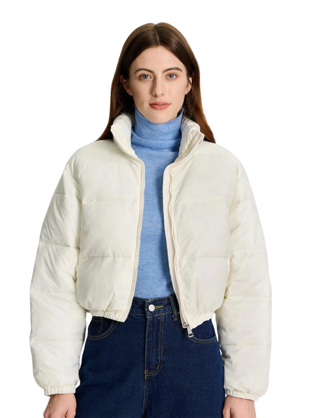 kotty Women Nylon Full Sleeve Solid Standard Length Puffer Jacket-picture-29