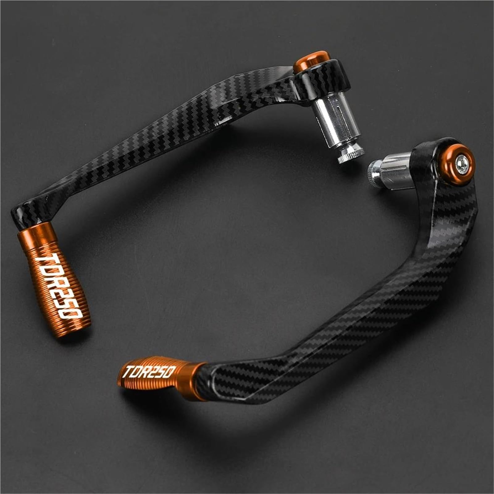 HIZORB Handguards for Y-AMAHA TDR250 TDR 250 1988-1993 1992 1991 1990 1989 Universal Motorcycles Handlebar Grips Guard Brake Clutch Lever Protector(Orange)