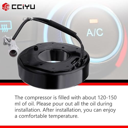 Miniatura 7 de cciyu Embrague del compresor del AC compatible para Toyota Corolla 2003-2008 Asamblea de los compresores de reparación de automóviles