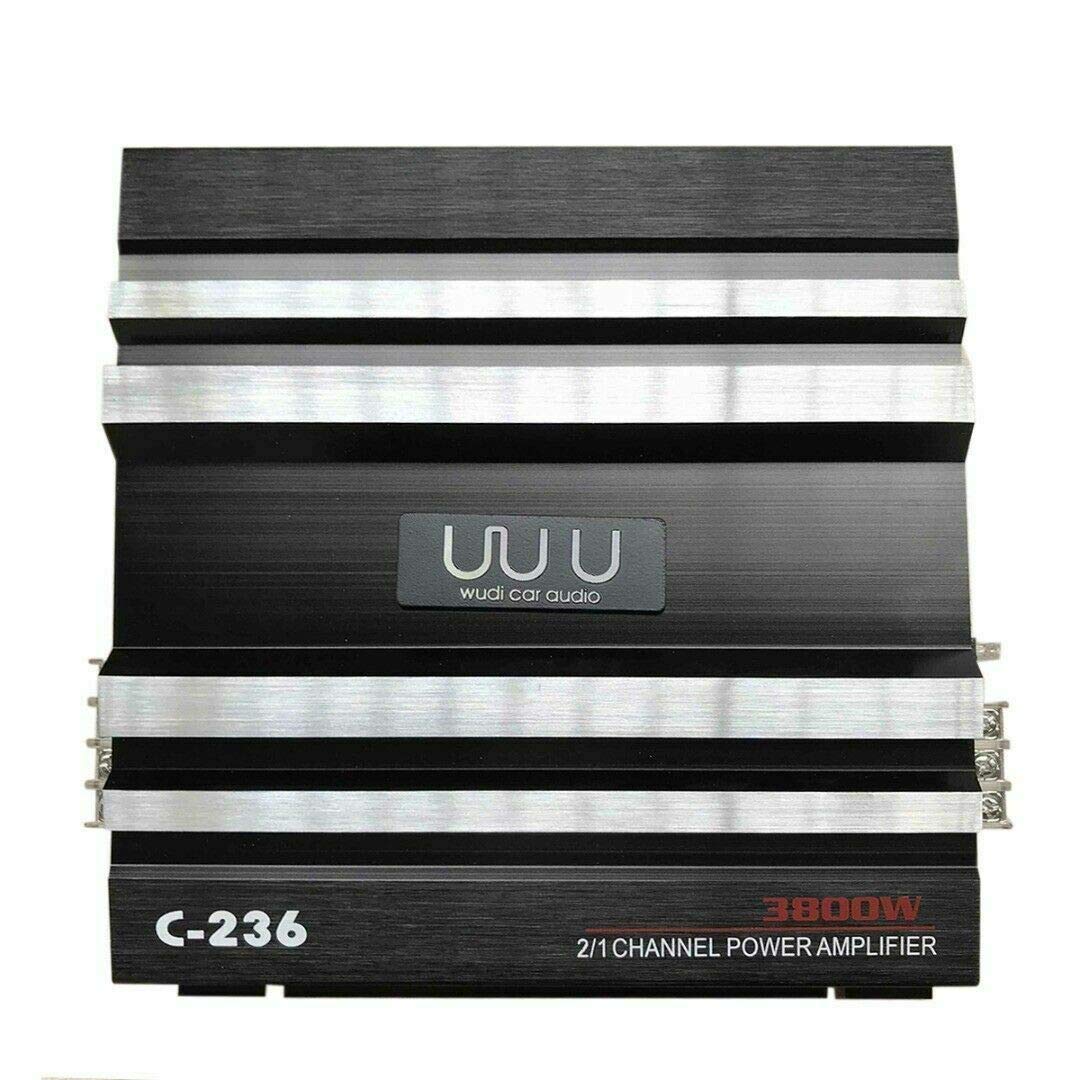 2 Kanal Autoverstärker, MACHSWON 3800W Car Audio Leistungsverstärker Bass Box Subwoofer 2Channel Verstärker