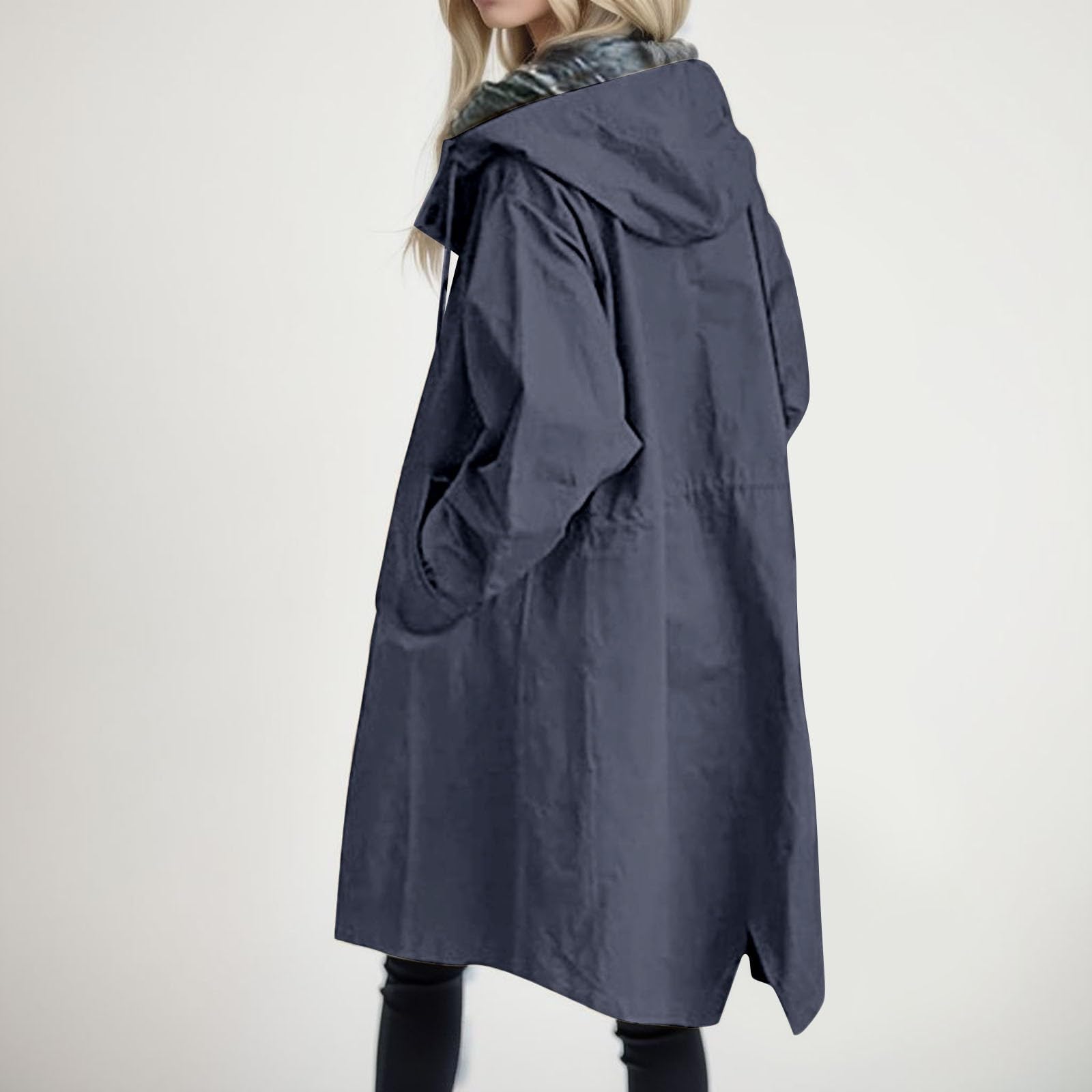 Generisch 2026 Eleganter Damen Windbreaker Mantel mit lose bequeme Outdoor Winterbekleidung Wild Damenjacke