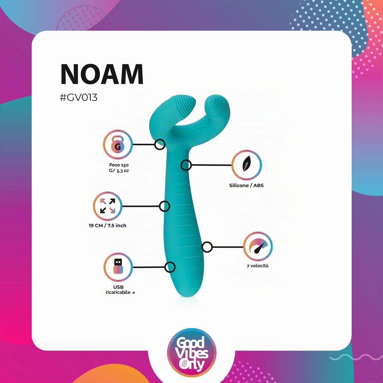 Good Vibes Only Noam Pair Vibrator - 200 g