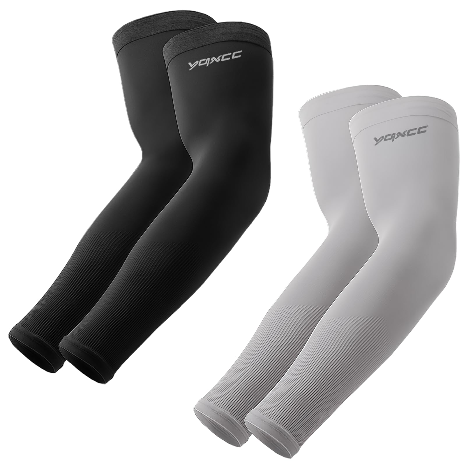 YQXCC Maniche Rinfrescanti Protezione UV Sport Compressione Uomo Donna | UPF50+, Copertura Tatuaggi, Leggere, Traspiranti, Senza Cuciture, Quotidiano, Lavoro Outdoor, Pallacanestro, Baseball, Golf