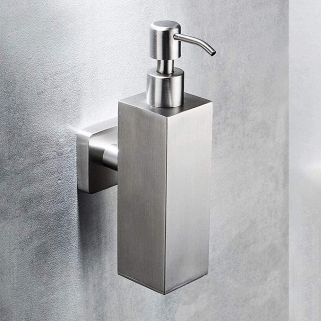 Soap Dispenser Pump Bathroom Kitchen Stainless Steel Countertop Lotion Liquid Bottle Hand Wash Rust Proof