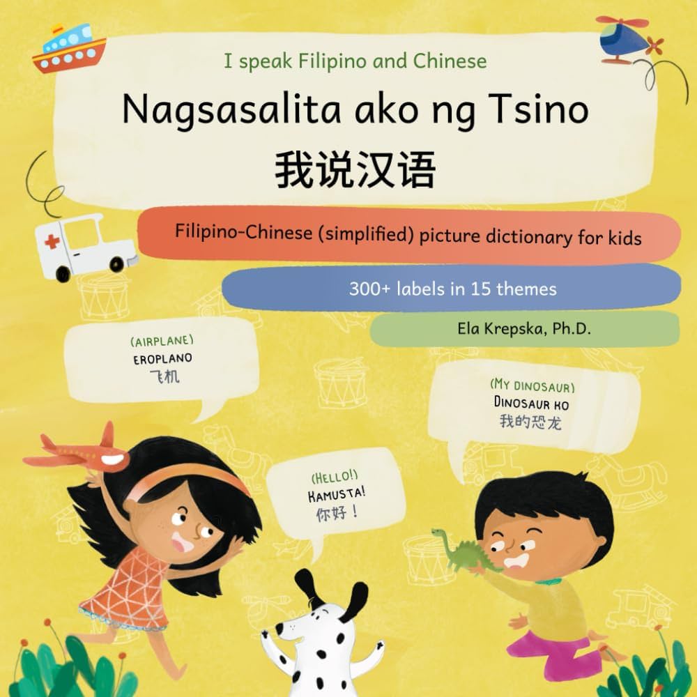 I speak Filipino and Chinese, Nagsasalita ako ng Tsino, 我说汉语