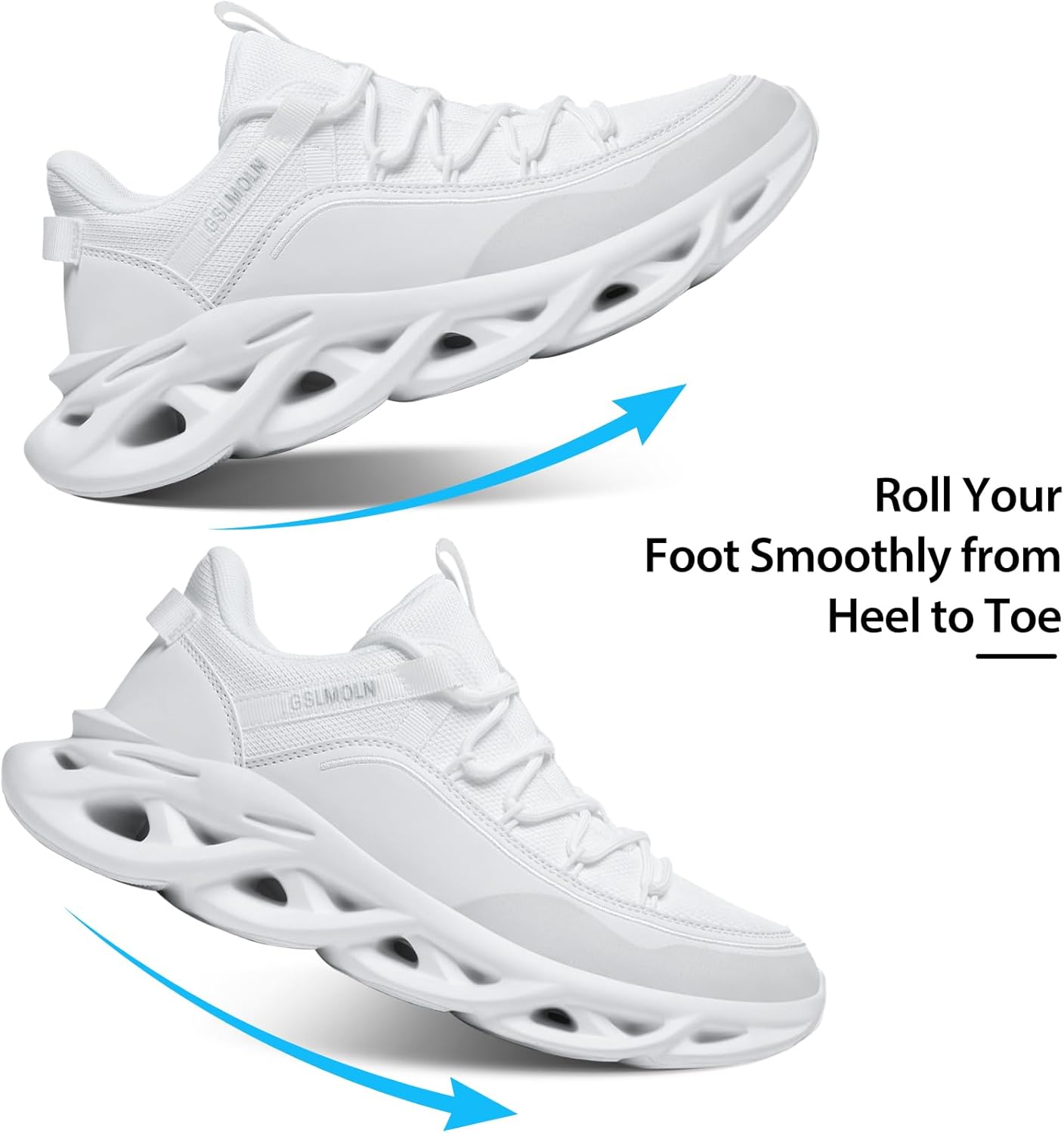 GSLMOLN Men's Walking Running Shoes Lightweight Non-Slip Fashion Casual Sneakers Athletic Breathable Mesh Tennis Sneakers Jogging Cross Training - Image 5