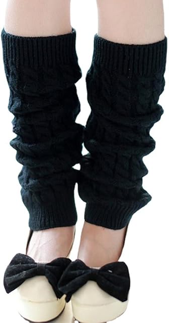 MORJCG Leg Warmers, Leg Warmers for Women, Leg Warmers, Winter Knit Warm Socks Athletic Stretch Knee High Women's Leg Warmers, for Women Lady Girls Best Gift