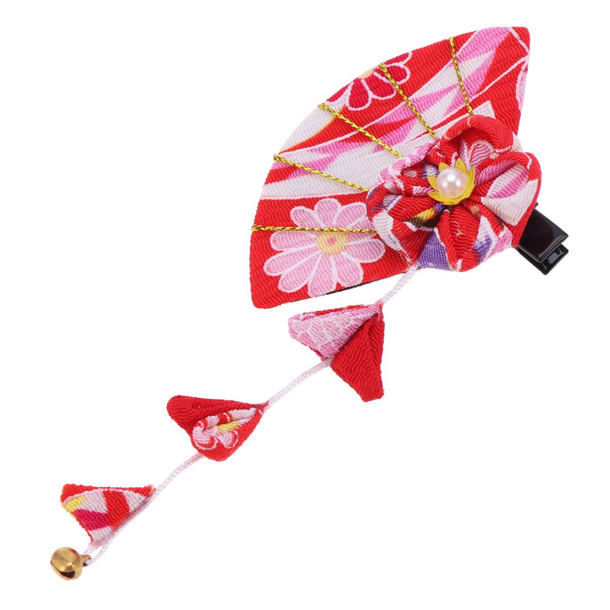 CRB Fashion Kimono japonais Kanzashi pour femme - Accessoire pour cheveux - Bleu turquoise