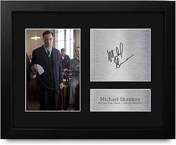 HWC Trading Michael Shannon Boardwalk Empire Gifts Printed Signed Autograph Picture for TV Show Fans - US Letter Framed ID-008535