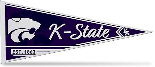 Vista 124 de Rico Industries NCAA Banderín Clásico de Fieltro para Decoración de Pared de 12" x 30" - Ideal para Decoración del Hogar/Dormitorio/Cueva de Hombre
