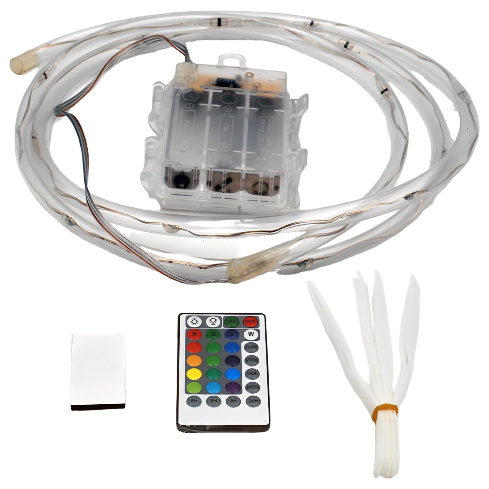 LED-Basketballkorb-Licht-Set mit Fernbedienung, 16 Farben wechselnde Felgenbeleuchtung für Nachtspiel, 1,5 m Lichtleiste, 4,88 m Netzkabel, einfach zu installieren im Innen- und Außenbereich