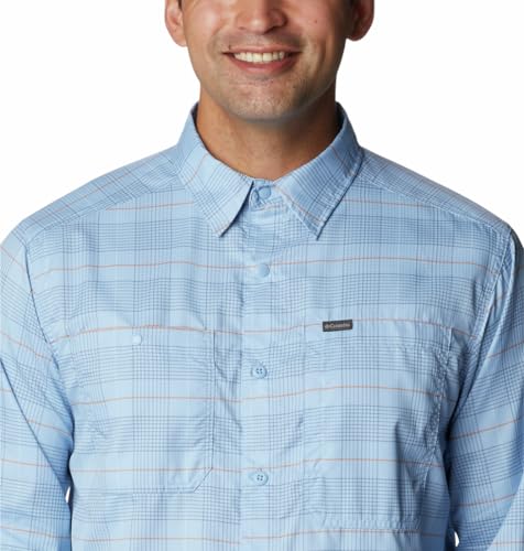 Image of Columbia Men Omni-Shade Silver Ridge Utility Lite Plaid Hiking and Trekking Long Sleeve Shirt