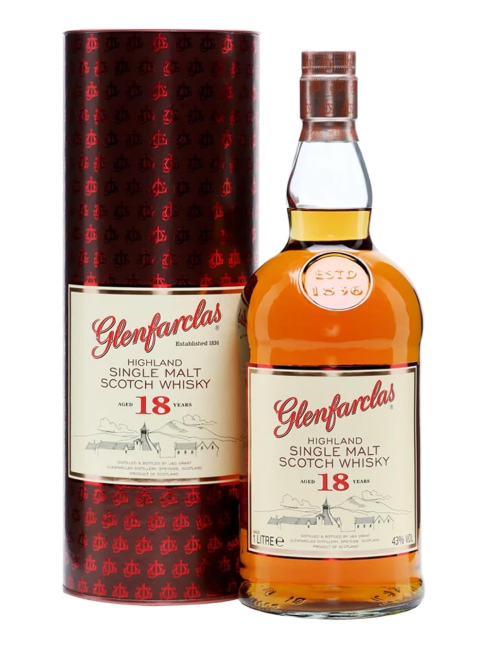 Glenfarclas 18年 シングルモルトウイスキー 700ml Glenfarclas 18 Years Old Highland Single Malt Scotch Whisky 43,00