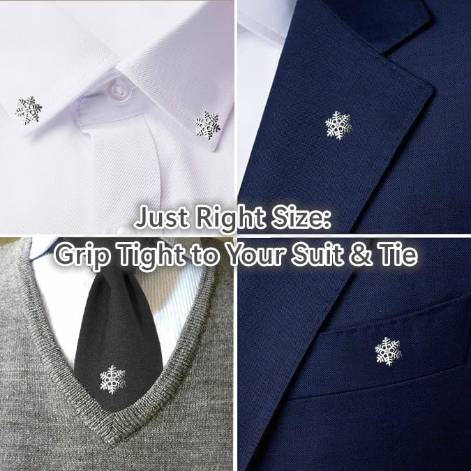 Image of Lapel Pin for Men, Tie Pins for Men, Mens Tie Tacks, Mens Suit Lapel Pins for Wedding, Gold Lapel Pins for Suits Hats Scarfs, Silver Hat Pins for Women, Brooch for Women, Tie Shirt Jewelry Accessories