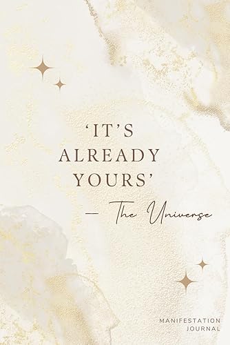 Manifestation Journal | Daily Morning Routine for Gratitude, Affirmations &amp; Abundance | Manifest &amp; attract your Dream Life | Gold Aquarell Design