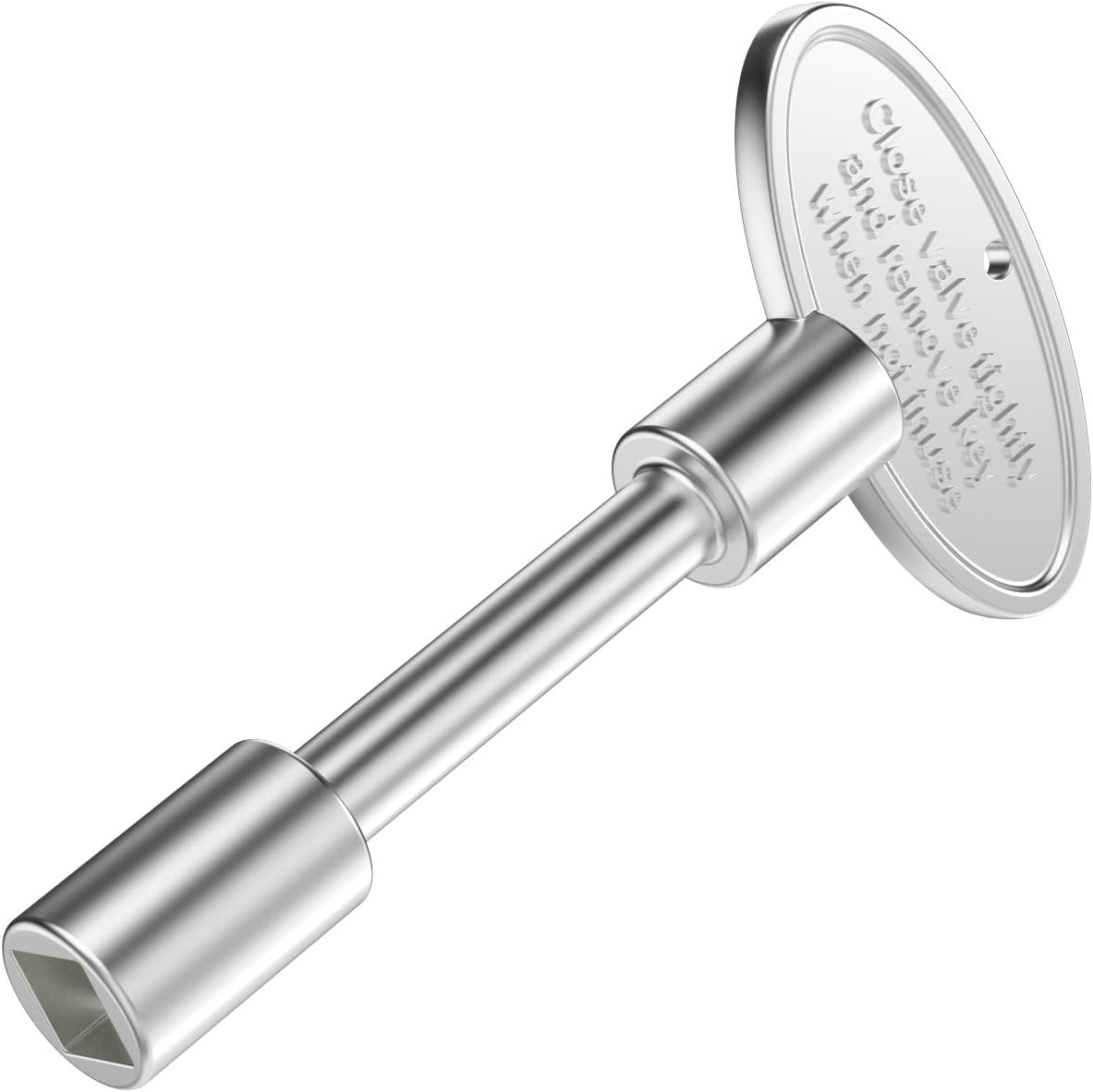 Onlyfire Universal Gas Valve Key for Gas Fire Pits and Fireplaces, 3" Chrome Replacement Gas Key Fits 1/4" and 5/16" Turn Ball Valve