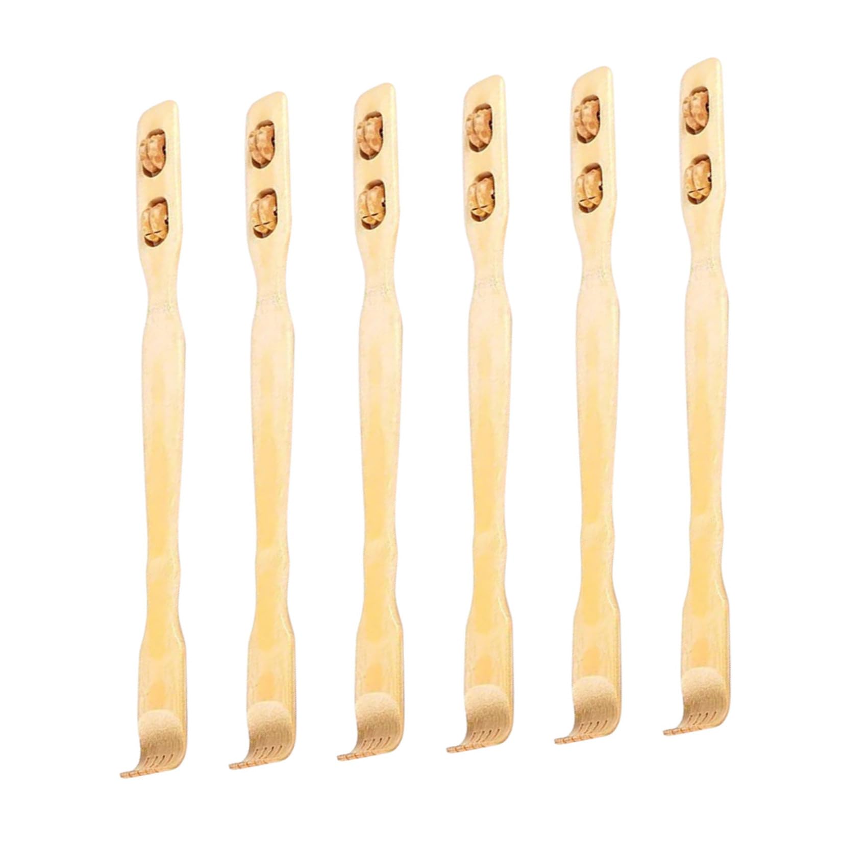 Yardenfun Juego de 6 Garra Rascadora de Bambú Portátil para Aliviar Picazón, Diseño Excelente Adecuado para Masaje de Espalda en Casa