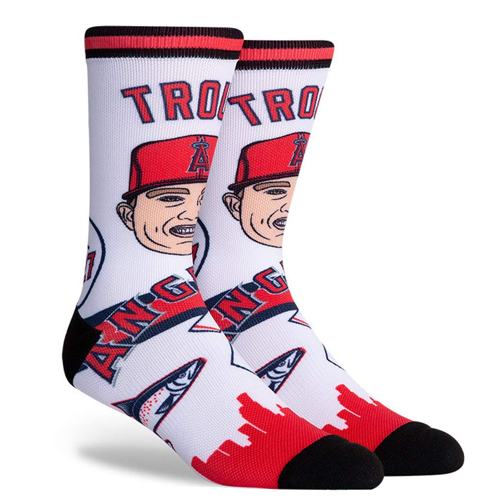 Mike Trout Los Angeles Angels #27 Unisex 1-Pack Pins Player Crew Socks
