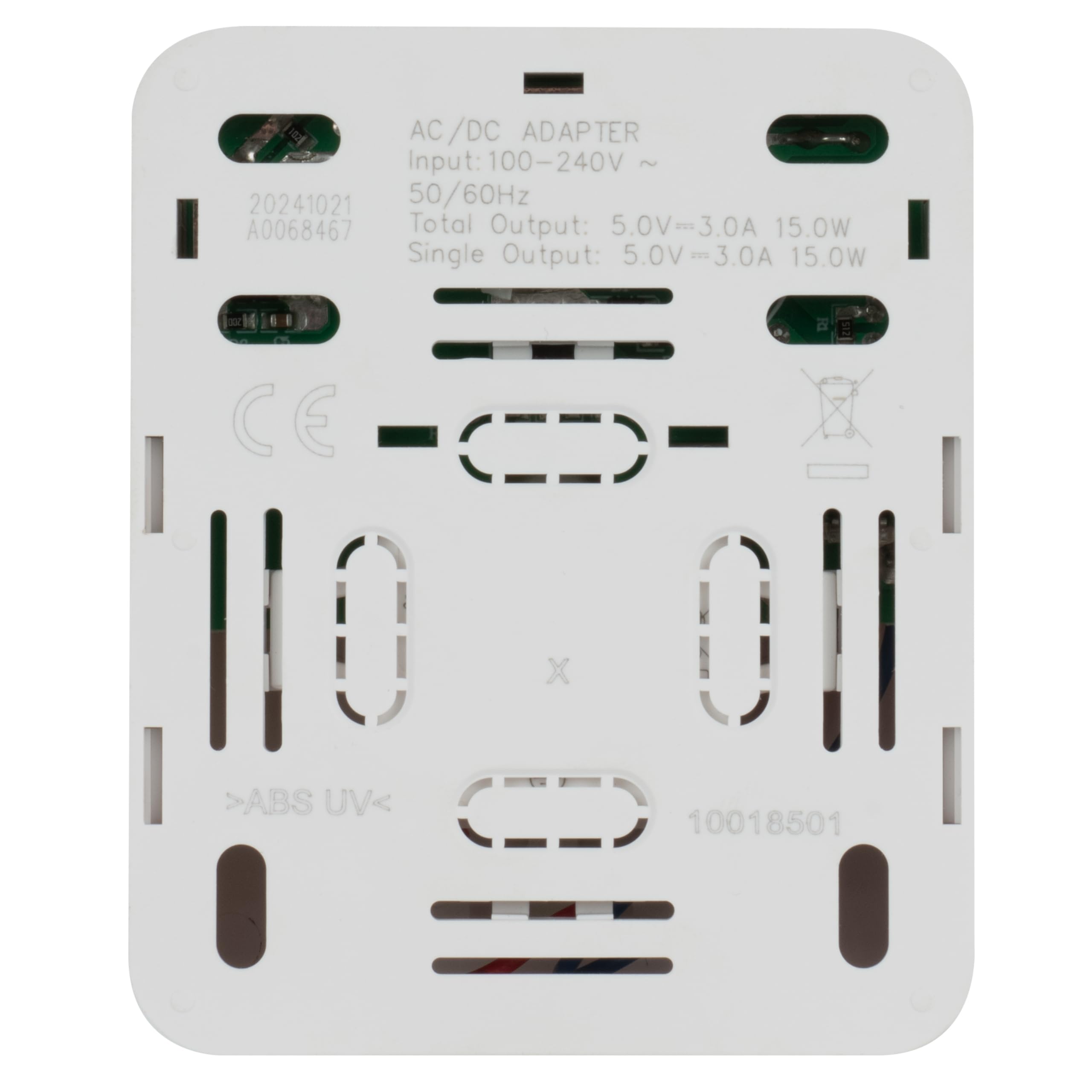 DEBFLEX - Blok - Double Prise USB 3,1A (Prises USB-A et C) + Prise 2P+T- Prise Murale - Pose en Saillie - Idéale Rénovation - Blanc (Lot de 2)