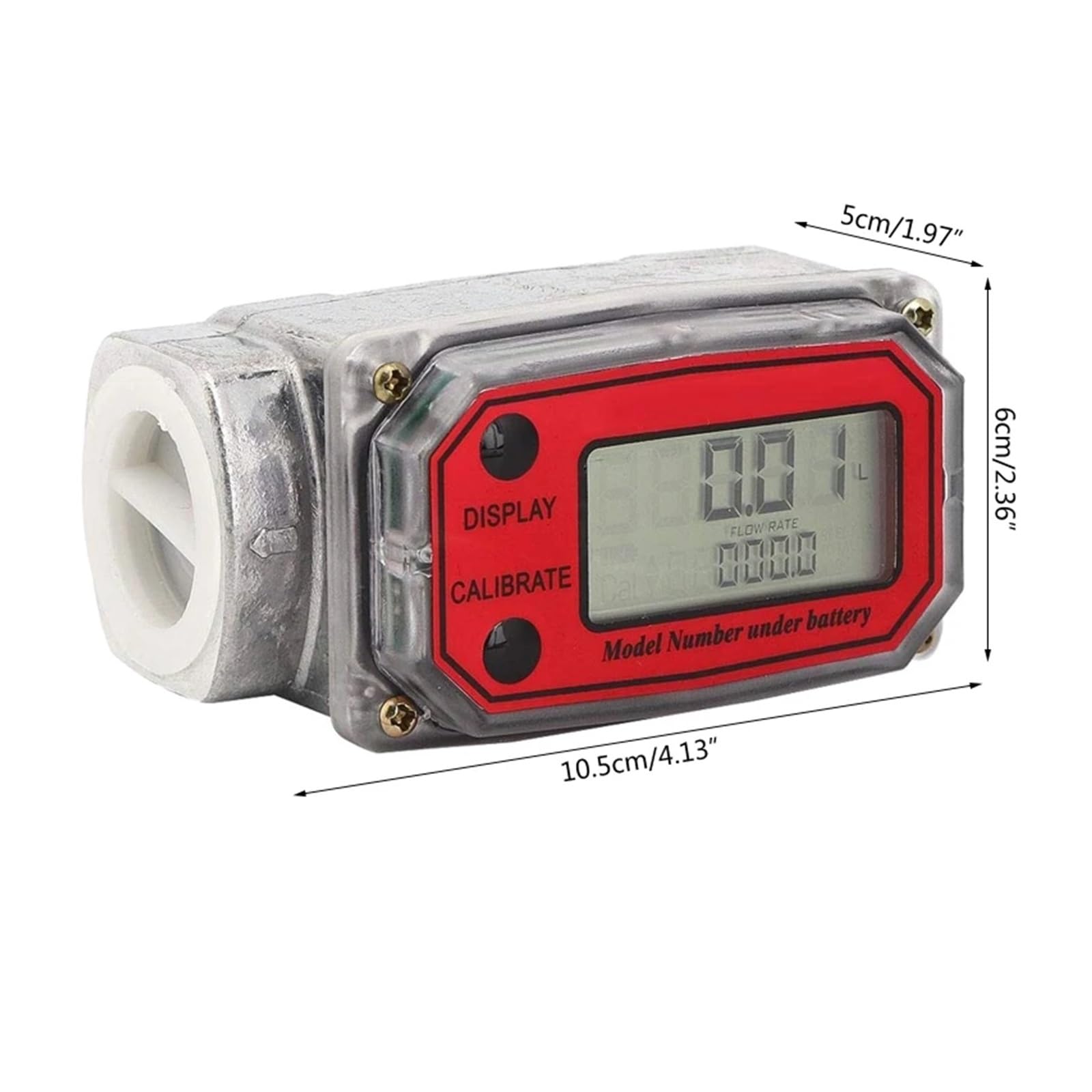 Flow Sensor Meter Digital Pipeline Water Flow Digital Flow Meter Digital LCD Display Flowmeter
